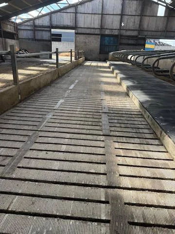 Ayrshire dairy farm concrete grooving